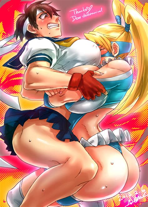 Kasugano Sakura And Rainbow Mika Street Fighter Drawn By Nonnonzile