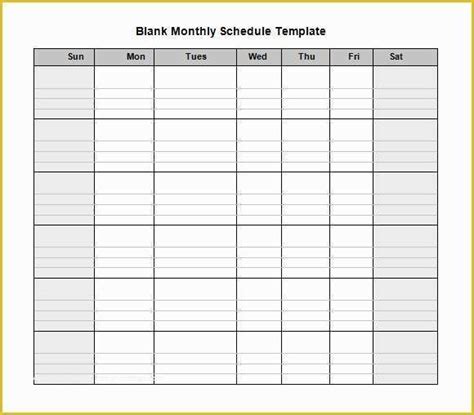 Employee work schedule template thumbnail preview. Monthly Employee Schedule Template Free Of Blank Schedule Template 6 Download Free Documents In ...