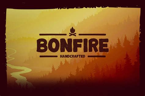 Bonfire Typeface Display Fonts Creative Market Typeface Handmade