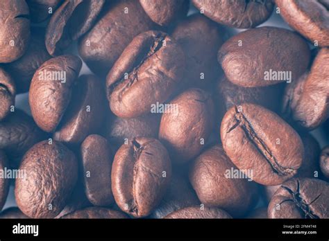 Roasted Coffee Bean Close Up Background Stock Photo Alamy