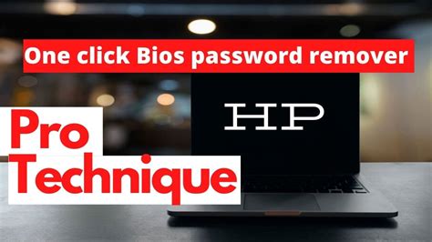 Hp Bios Password Unlocker Tool Reset Remove Bios Password On Hp