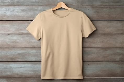 Beige T Shirt Mockup Free Vectors And Psds To Download