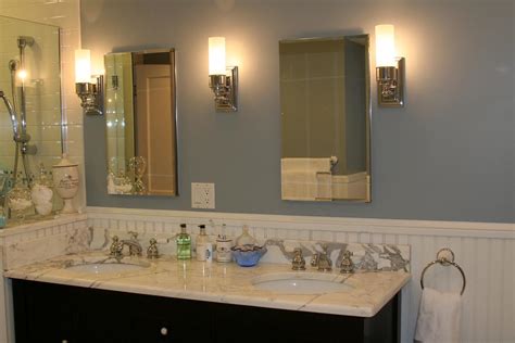 Bathroom vanity lights come in a wide variety of styles and sizes. Stephanie, Brian and Grandma's House: Bathroom Renovation