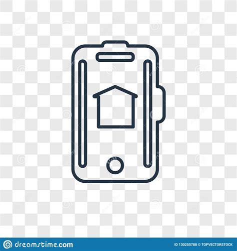 Smart Home Concept Vector Linear Icon Isolated On ...