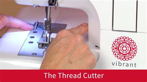 How To Use The Thread Cutter On The Baby Lock Vibrant Youtube