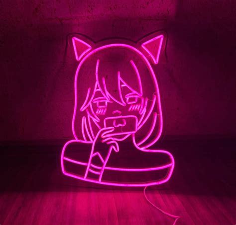Led Neon Sign Anime Neon Sign Etsy