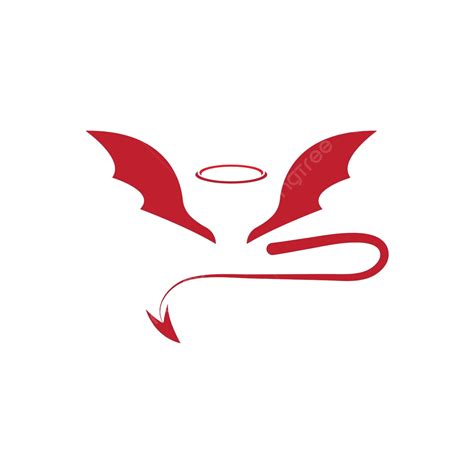 悪魔天使ロゴ ベクトル テンプレート グラフィック デザイン ベクターイラスト画像とpngフリー素材透過の無料ダウンロード Pngtree