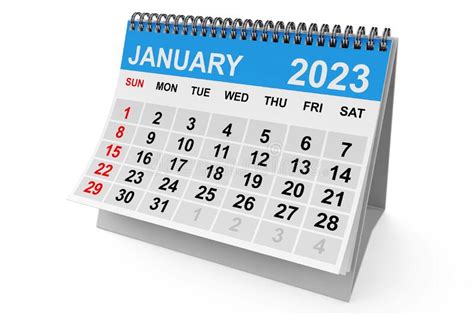 Blank January 2023 Calendar Stock Illustrations 157 Blank January
