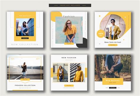 Fashion Instagram Post Template Or Square Banner Collection Premium