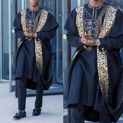 Navy Blue Agbada Agbada For Men African Agbada African Etsy African