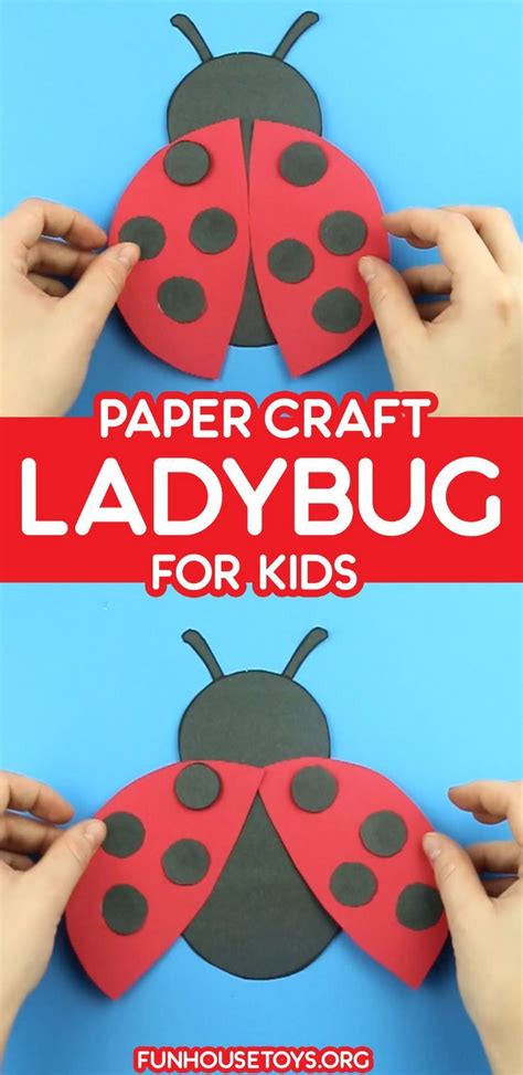 Here We Are With Another Simple And Fun Paper Ladybug Craft Its
