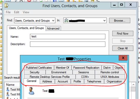 Active Directory Microsoft Mmc Aduc Missing Attribute Editor Tab On Searches Stack Overflow