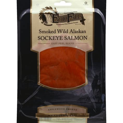 Echo falls® brand wild alaska sockeye smoked salmon. Echo Falls Salmon, Sockeye, Smoked Wild Alaskan | Buehler's