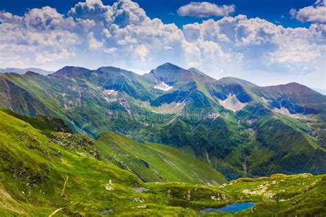Landscape With Fagaras Mountains In Romania Stock Image Image Of