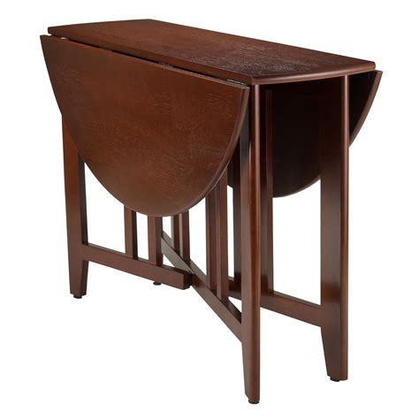 Jaxpety movable folding dining table, drop leaf extendable versatile table space saving, expandable kitchen table with large storage and 6. Amazon.com - Winsome Wood Alamo Double Drop Leaf Round ...