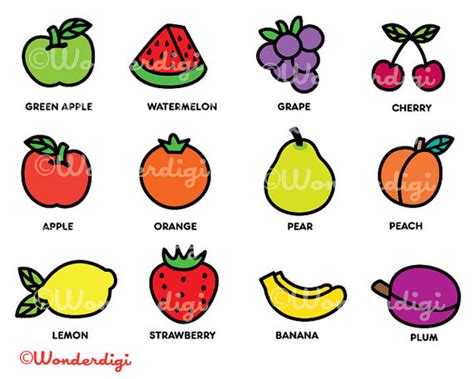 10 Fruits Clipart Preview Fruit Clipart Hdclipartall