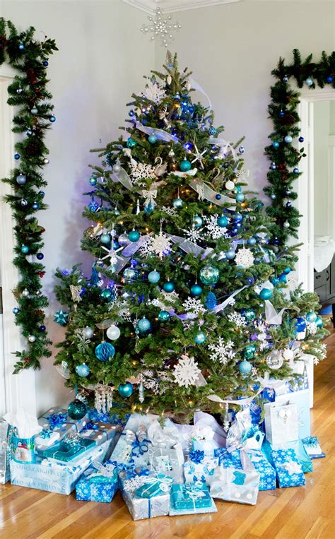 In recent years, i've been able to find ornament garlands. Blue and Silver Snowflake Christmas Decor