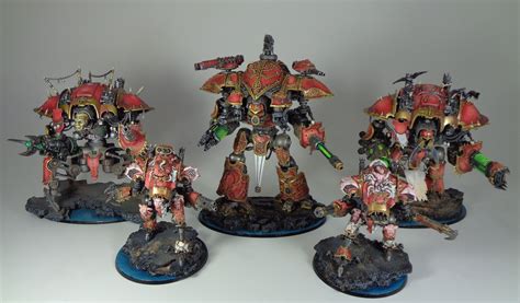 Painting Converted 40k Chaos Knights — Paintedfigs Miniature Painting