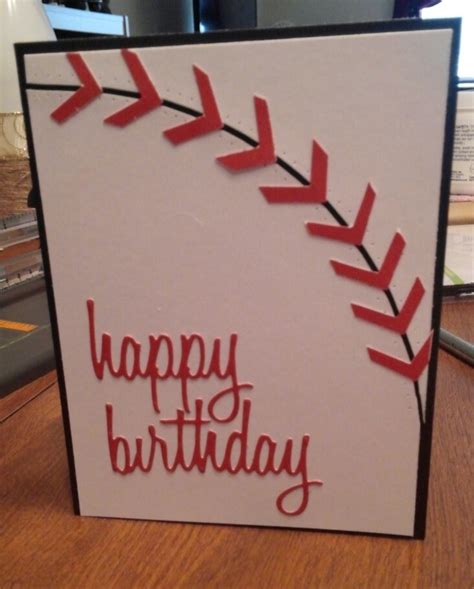 Sheryls Crafting Corner Baseball Sports Theme Birthday Card