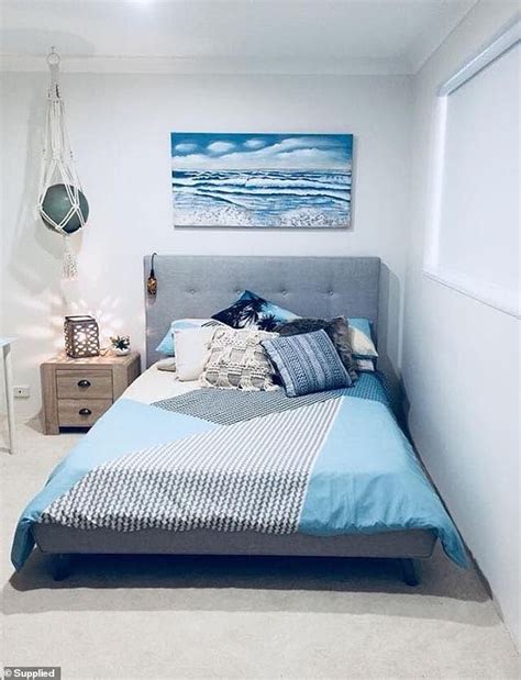 Printed and pastel bedding is a cool and easy idea to refresh your bedroom for spring and you can change it easily. Savvy mum transforms son's 'atrocious' neon green bedroom ...