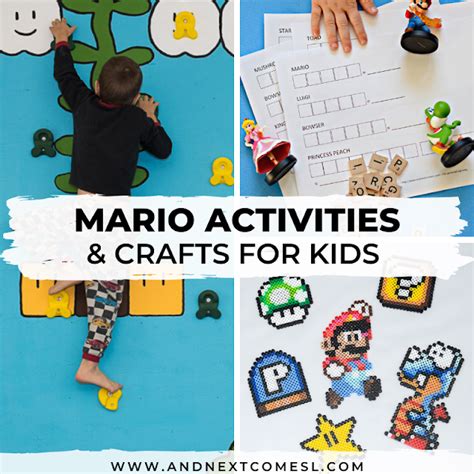 Super Mario Crafts And Activities For Kids And Next Comes L