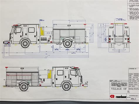 Maybe you would like to learn more about one of these? drawing of a new fire engine for the Dolton FD ...