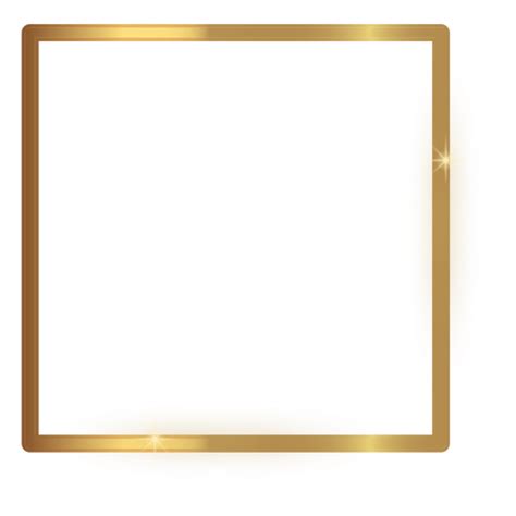 Gold Frame Border Square Golden Frame Png Free Transparent Png