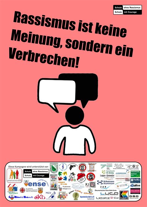 Plakatrassismus Ist Keine Meinung 1 › Conrad Von Ense Schule