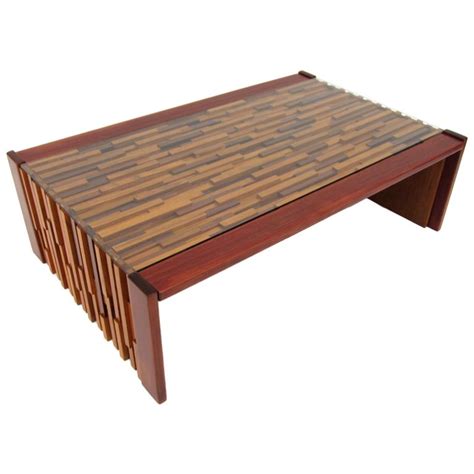 Made in portugal in our factory in tomar. Percival Lafer Slat Wood Coffee Table | 1stdibs.com ...
