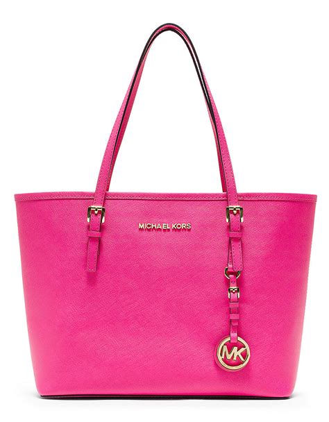 Lyst Michael Michael Kors Small Jetset Travel Tote Bag In Pink