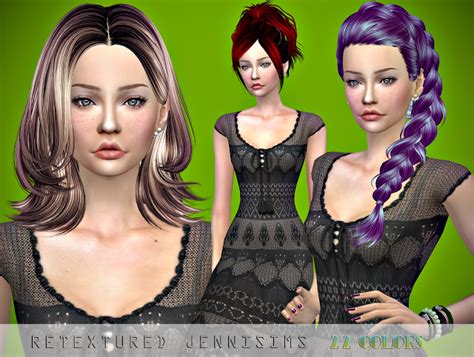Jennisims Downloads Sims 4skysims 120132190 Hairs Retextures Sims