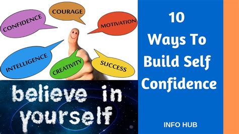 10 Ways To Build Self Confidence Youtube