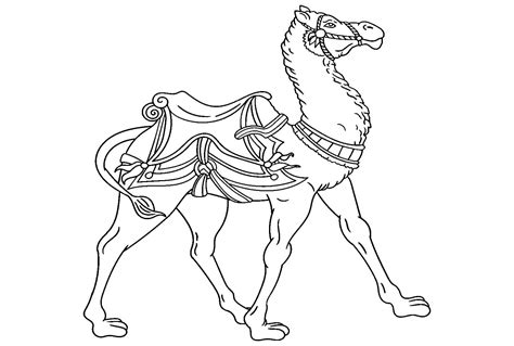 A Beautiful Camel coloring page - Download, Print or Color Online for Free