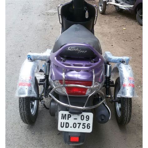The scooty pep plus is powered by 87.8cc bs6 engine which develops a power of 5.36 bhp and a torque of 6.5 nm. Scooty Pep Plus Compact Side Wheel Attachment Kit