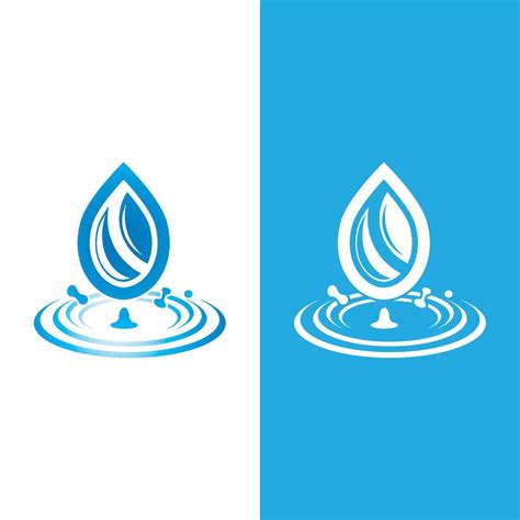 Water Drop Logo Template Vector 8961035 Vector Art At Vecteezy