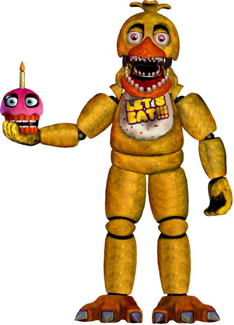 Fnaf 2 Unwithered Chica By Ajosterio On Deviantart
