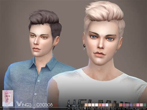 Male Hair 0508 By Wingssims Liquid Sims