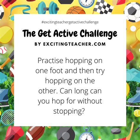 Get Active Pe Challenges For At Home With Limited Equipment
