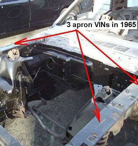 E = an engineering number used by ford (the 289 was originally designed for the ford galaxie and the letters ae stayed on the engine block number even e = designates the location that the engine block was made. 65 VIN locations - Vintage Mustang Forums