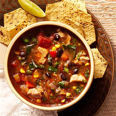 There's so many different possibilities. Southwestern Vegetable & Chicken Soup Recipe - EatingWell