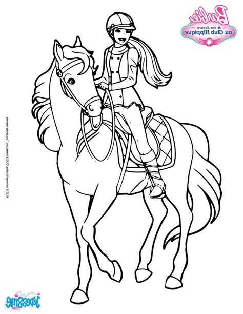 Coloriage Barbie Licorne Unique Image Coloriages Barbie Sur son Cheval