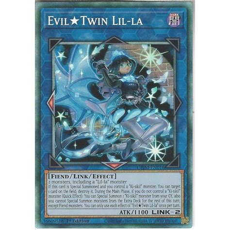 Yu-Gi-Oh! Trading Card Game COLLECTORS RARE CARD | GEIM-EN016 Evil Twin