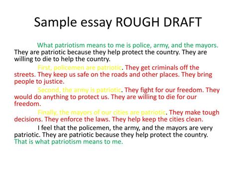 This rough draft assignment must integrate prior feedback and show improvement from your prior coursework. 010 Essay Example Rough ~ Thatsnotus
