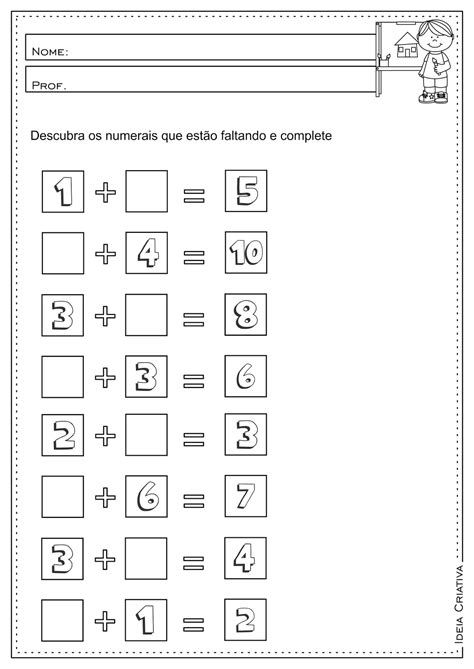 Atividade Matematica 1 Ano Adição