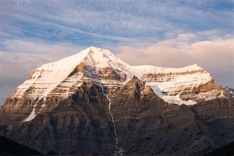 Top Of Mt Robson British Columbia Canada Stock Image Image Of