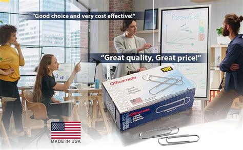 Officemate Giant Paper Clips Pack Of 10 Boxes Of 100 Clips Each 1000