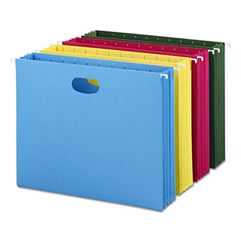Find It Tab View Mini Hanging File Folders Assorted Colors 6 Pack