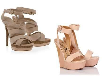 Venta Zapatos Plataforma Nude En Stock