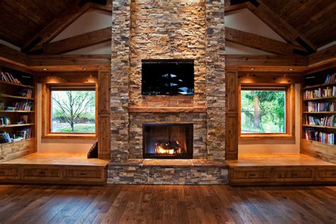 Log Cabin Fireplaces Pictures