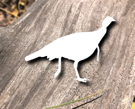 turkey silhouette vinyl decal for car turkey decal nature etsy